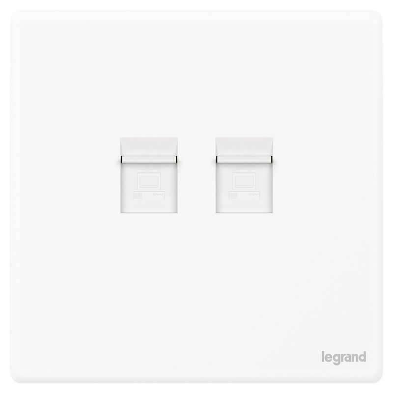 F5R智绘 F5R智绘 F5R智绘/陶瓷白/二位电脑插  F5R/C01/2 F5R/C01/2