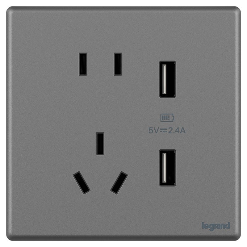 F5R智绘 F5R智绘 F5R智绘/深砂银/五孔USB充电插座  F5R/426/10US/U2-C3 F5R/426/10US/U2-C3