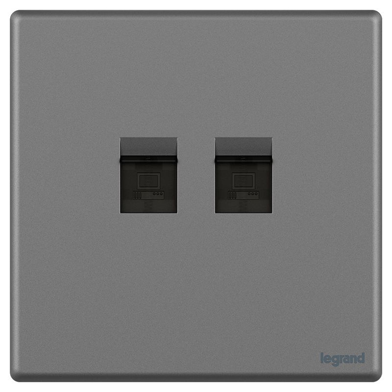 F5R智绘 F5R智绘 F5R智绘/深砂银/二位电脑插  F5R/C01/2-C3 F5R/C01/2-C3