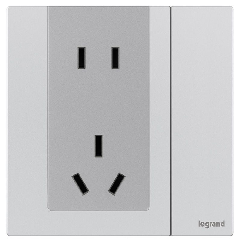 F9逸景金属款 F9逸景金属款 F9冰点铝/一开单控五孔 86型 F9/15/10USL-J1 86型 F9/15/10USL-J1