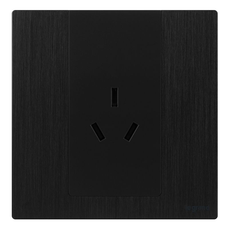 F9逸景金属款 F9逸景金属款 F9拉丝黑/三孔10A 86型 F9/426/10S-J2 86型 F9/426/10S-J2