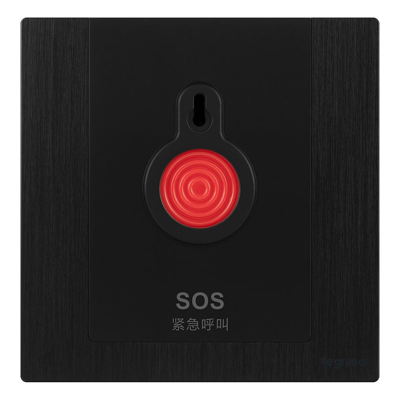 F9逸景金属款 F9逸景金属款 F9拉丝黑/紧急呼叫开关 86型 F9/32BJ-J2 86型 F9/32BJ-J2