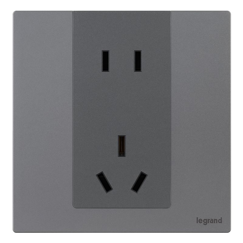 F9逸景金属款 F9逸景金属款 F9沉灰铝/五孔插座 86型 F9/426/10USL-J3 86型 F9/426/10USL-J3