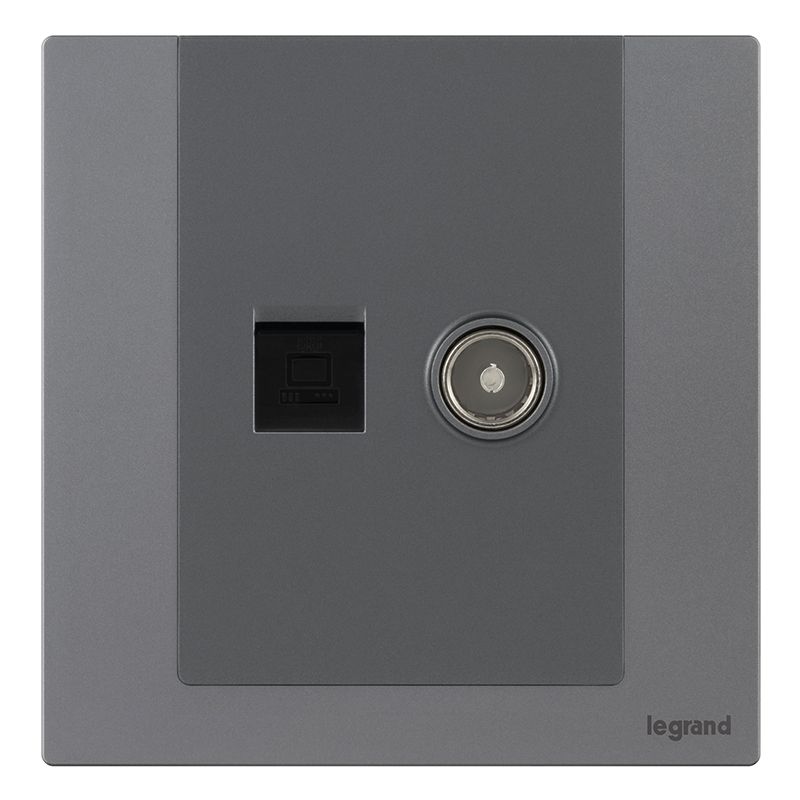 F9逸景金属款 F9逸景金属款 F9沉灰铝/电脑电视插 86型 F9/C01/TV-J3 86型 F9/C01/TV-J3