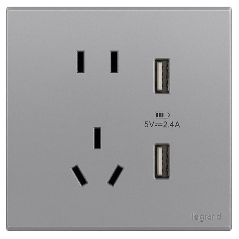 E8E画采 E8E画采 画采深砂银/USB五孔插 86型 E8E/426/10US/U2-C3 86型 E8E/426/10US/U2-C3