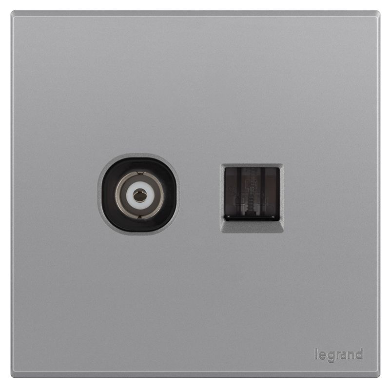 E8E画采 E8E画采 画采深砂银/六类电脑电视插 86型 E8E/C601/TVB-C3 86型 E8E/C601/TVB-C3