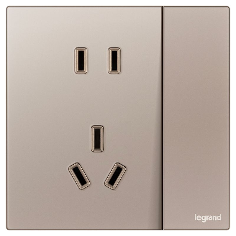 F7维翼 玻璃款 F7维翼 玻璃款 维翼玫金玉F7/一开五孔 86型 F7/15/10USL-G2 86型 F7/15/10USL-G2