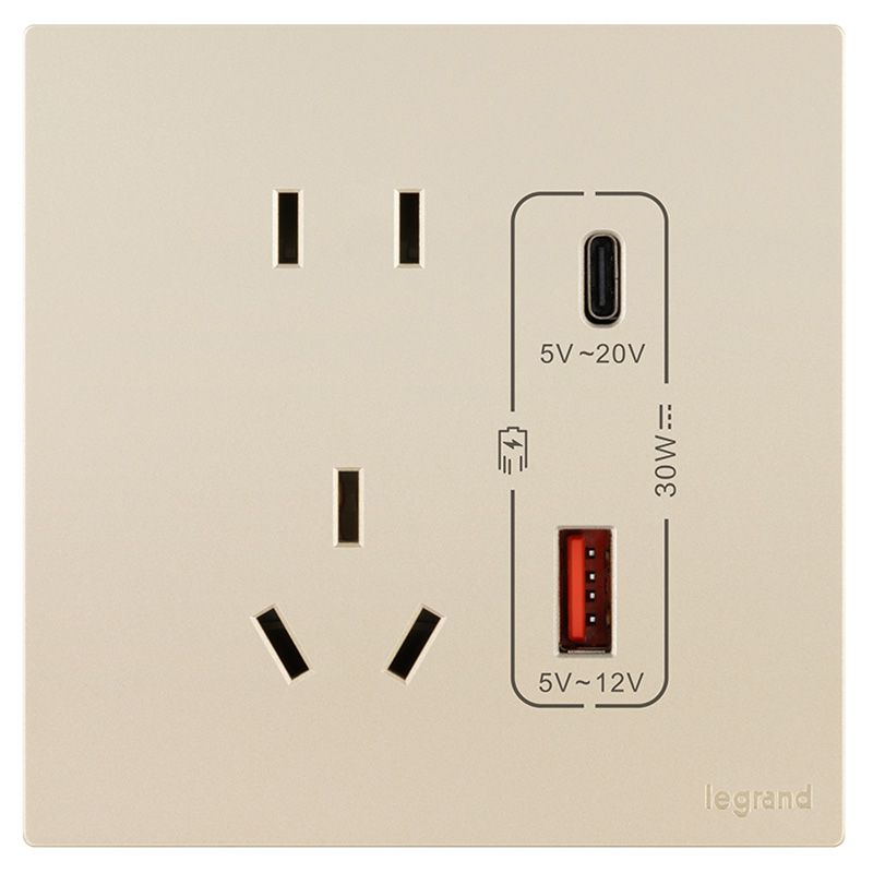 F7维翼 F7维翼 维翼粉铂金/五孔+Type A+C USB插座 86型 F7/426/10US/UC-C2 86型 F7/426/10US/UC-C2