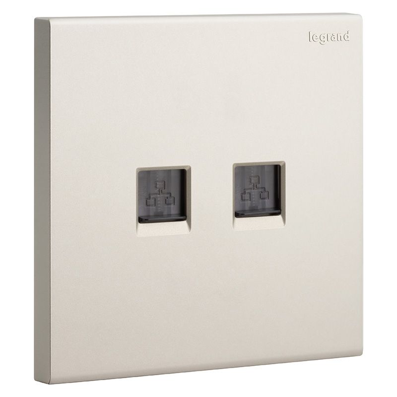 淳逸 E8 淳逸 E8 淳逸粉铂金/二位电脑插（六类） 86型 E8/C601B/2-C2 86型 E8/C601B/2-C2