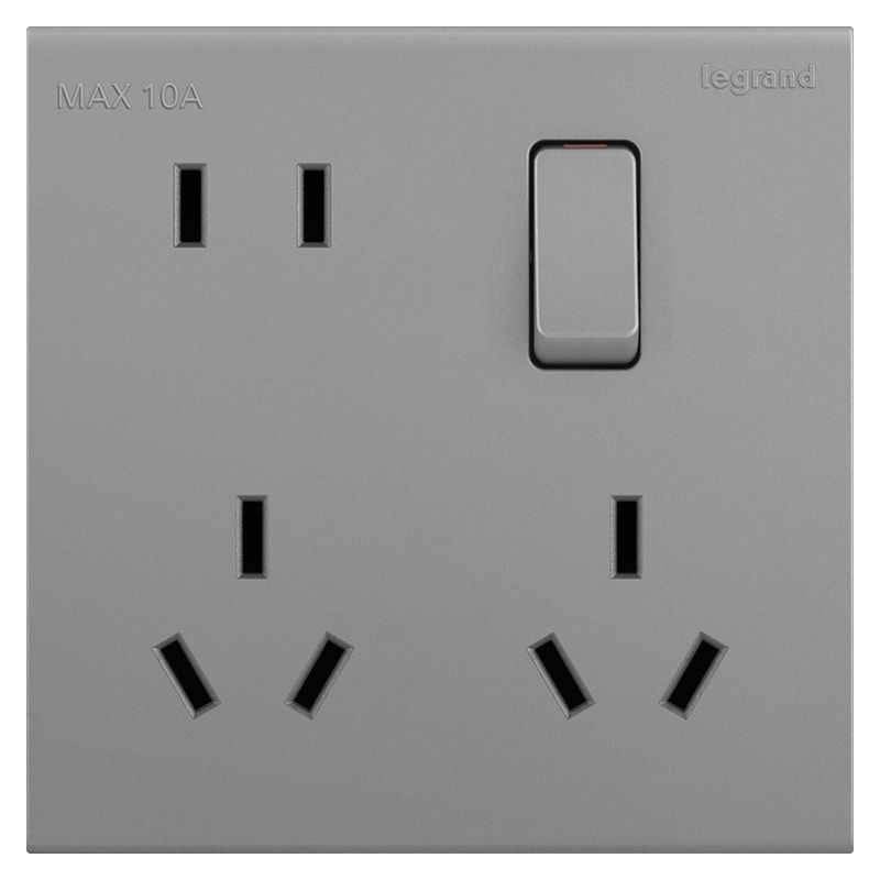 淳逸 E8 淳逸 E8 淳逸深砂银/一开8孔10A  E8/15/8P-C3 E8/15/8P-C3