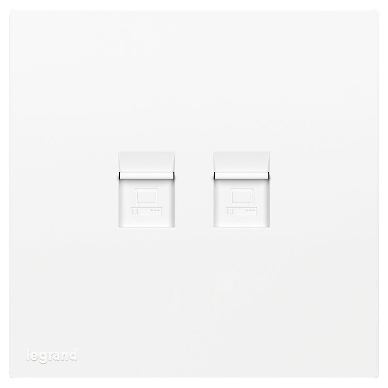 F5E畅境 F5E畅境 畅境玉兰白/二位电脑插  F5E/C01/2 F5E/C01/2