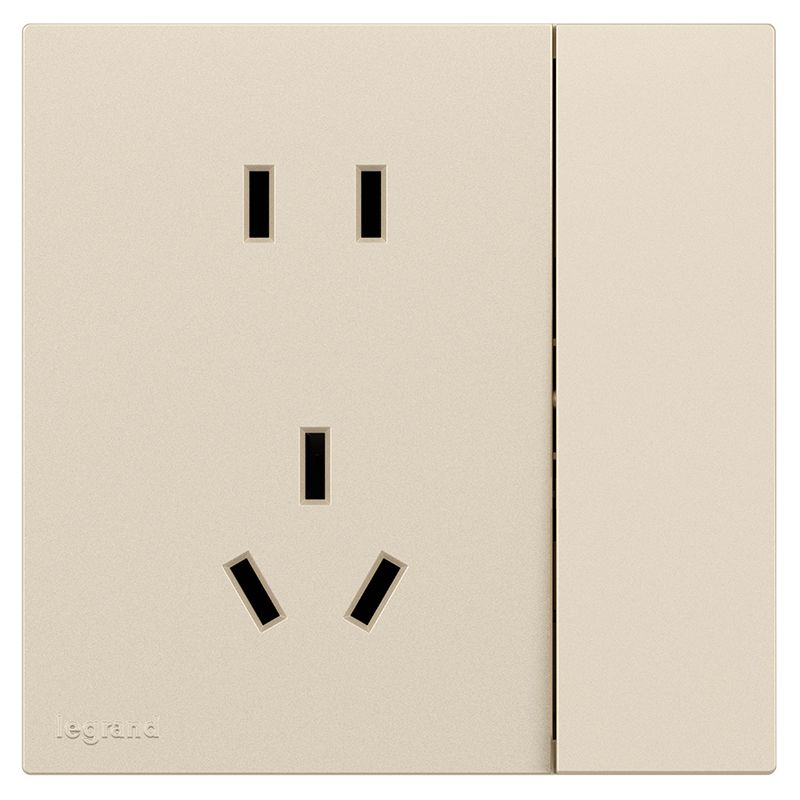 F5E畅境 F5E畅境 畅境粉铂金/一开单控五孔  F5E/15/10USL-C2 F5E/15/10USL-C2