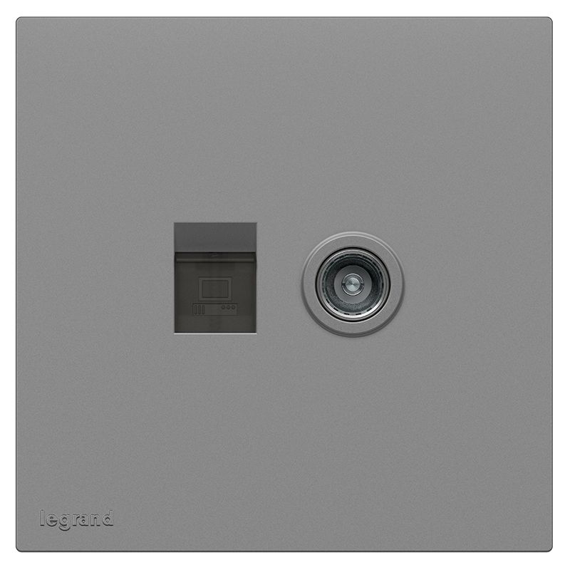 F5E畅境 F5E畅境 畅境深砂银/电脑电视插  F5E/C01/TV-C3 F5E/C01/TV-C3