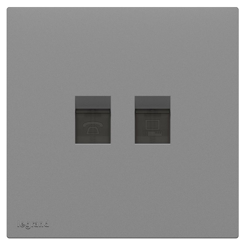 F5E畅境 F5E畅境 畅境深砂银/电话电脑插  F5E/T01/C01-C3 F5E/T01/C01-C3