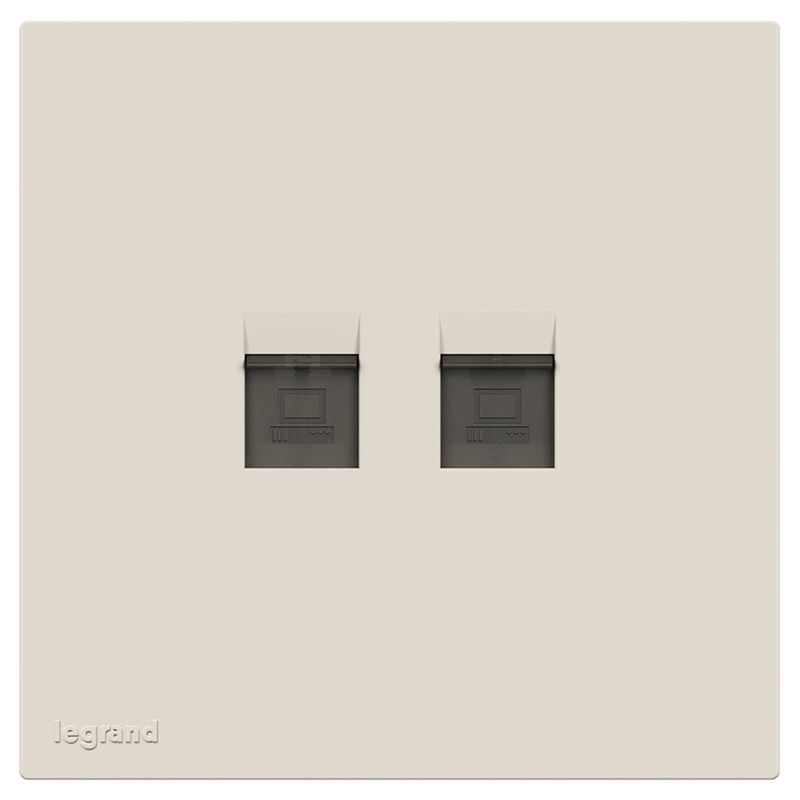 F5E畅境 F5E畅境 畅境奶油白/二位电脑插  F5E/C01/2-C4 F5E/C01/2-C4