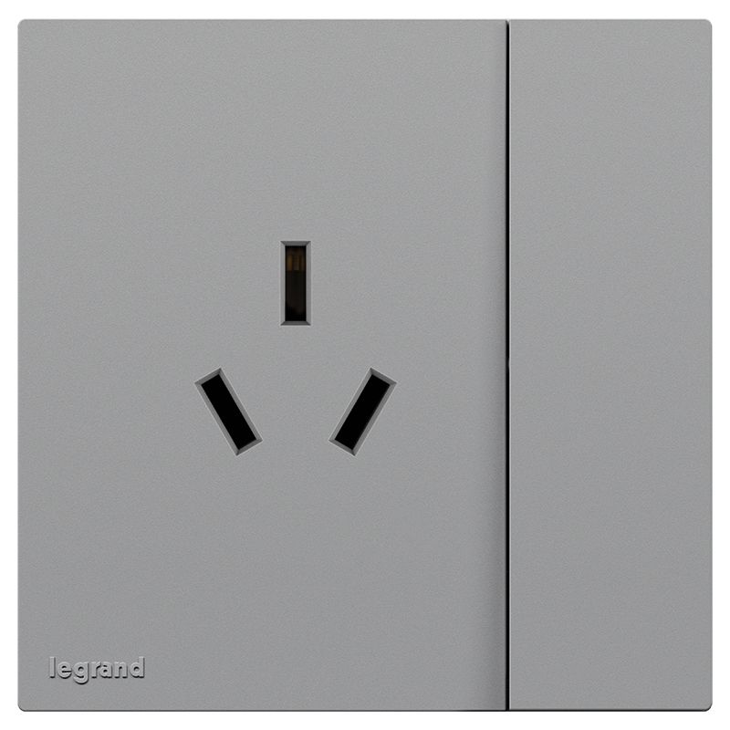 F5E畅境 F5E畅境 畅境艺术灰/一开三孔10A  F5E/15/10S-C5 F5E/15/10S-C5