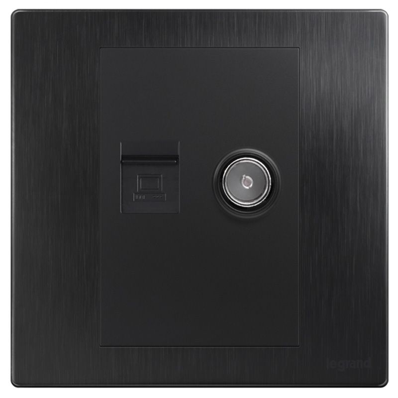 F8未莱 F8未莱 未莱幻影黑/电脑电视插 86*88 F8/C01/TV-J2 86*88 F8/C01/TV-J2