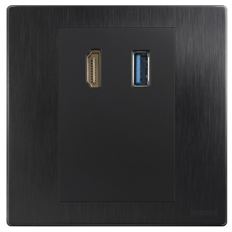 F8未莱 F8未莱 未莱幻影黑/USB+HDMI插 86*88 F8/USB/HDMI-J2 86*88 F8/USB/HDMI-J2