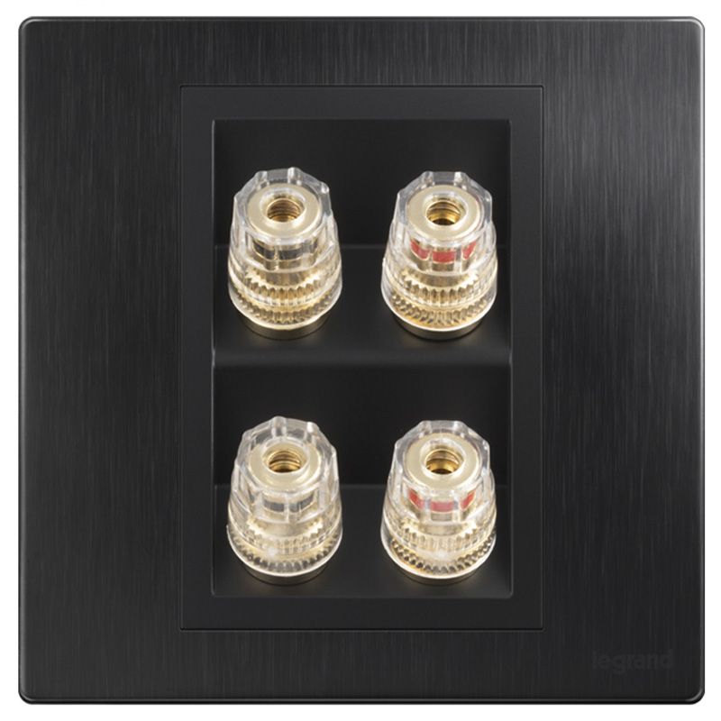 F8未莱 F8未莱 未莱幻影黑/二位音箱插（4头） 86*88 F8/M8/2-J2 86*88 F8/M8/2-J2