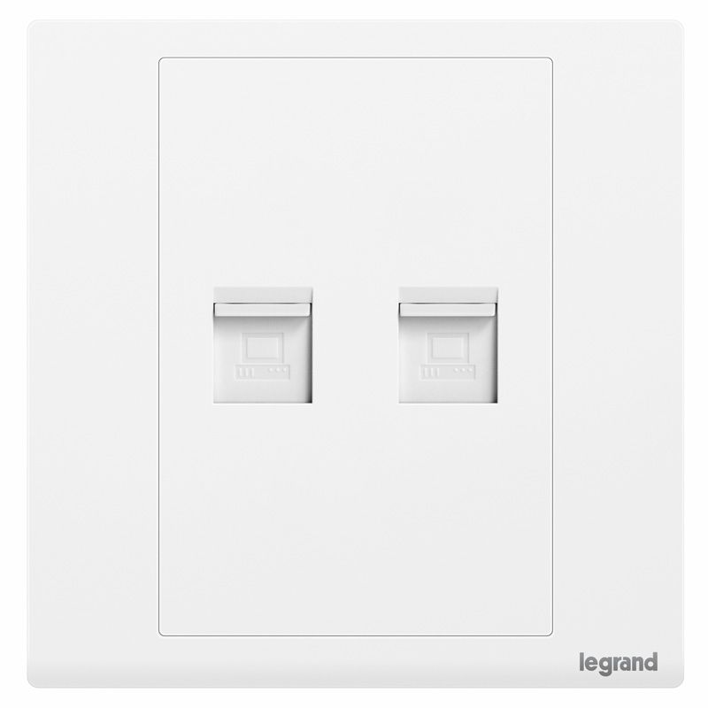 朗淳 朗淳 朗淳玉兰白/二位电脑插座 86型 ERQC01/2 86型 ERQC01/2