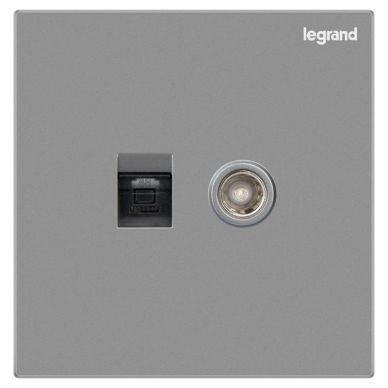 K8逸景 K8逸景 K8深砂银/六类电脑电视插 86型 K8/C601/TV-C3 86型 K8/C601/TV-C3