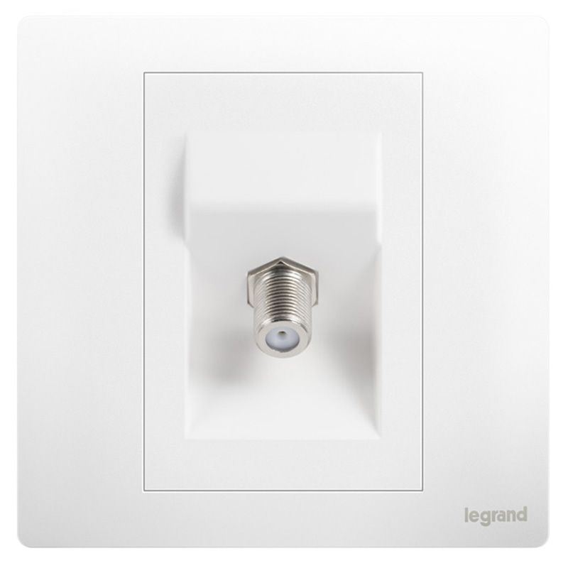 F8未莱 F8未莱 未莱陶瓷白/宽频F接头电视插 86型 F8/31VTV75F 86型 F8/31VTV75F