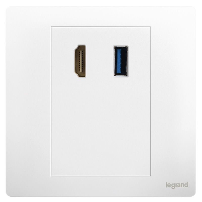 F8未莱 F8未莱 未莱陶瓷白/USB+HDMI插座 86型 F8/USB/HDMI 86型 F8/USB/HDMI