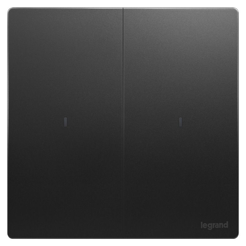 F8未莱 F8未莱 未莱子夜黑/二开双控带LED 86型 F8/32/2/3CN-C 86型 F8/32/2/3CN-C