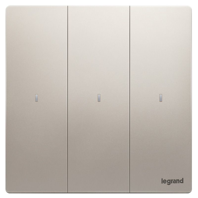 F8未莱 F8未莱 未莱粉铂金/三开单控带LED 86型 F8/33/1/2AN-C2 86型 F8/33/1/2AN-C2