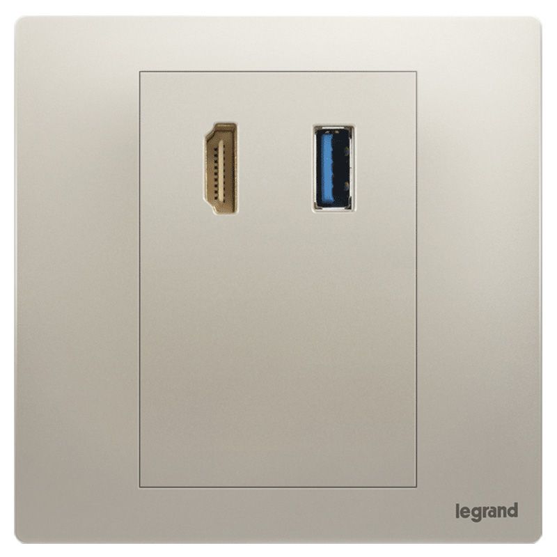 F8未莱 F8未莱 未莱粉铂金/USB+HDMI插座 86型 F8/USB/HDMI-C2 86型 F8/USB/HDMI-C2