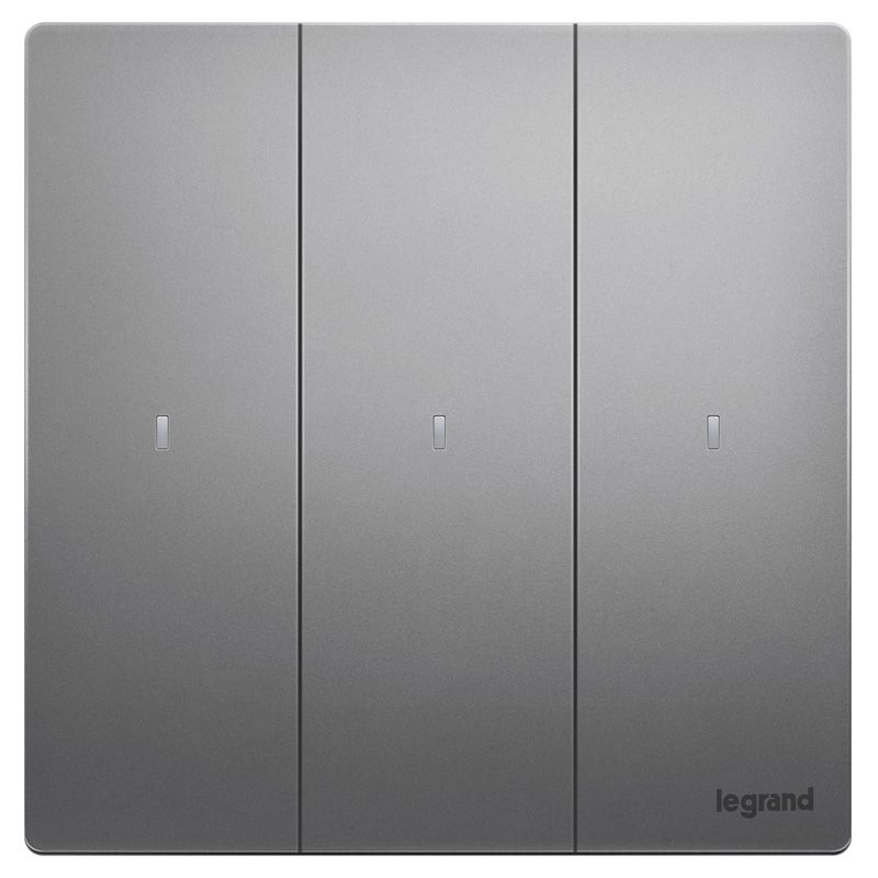 F8未莱 F8未莱 未莱深砂银/三开单控带LED 86型 F8/33/1/2AN-C3 86型 F8/33/1/2AN-C3