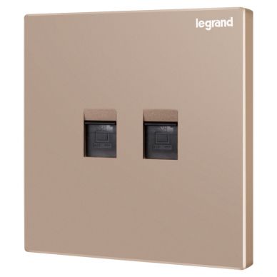 K8逸景 K8逸景 K8玫瑰金/二位六类电脑插 86型 k8/c601/2-c1 86型 k8/c601/2-c1