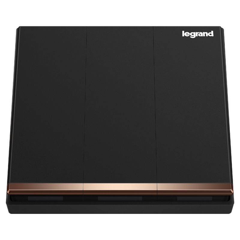 K8逸景 K8逸景 K8黑色/三开双控带LED(电镀边) 86型 K8/33/2/3AN-C 86型 K8/33/2/3AN-C