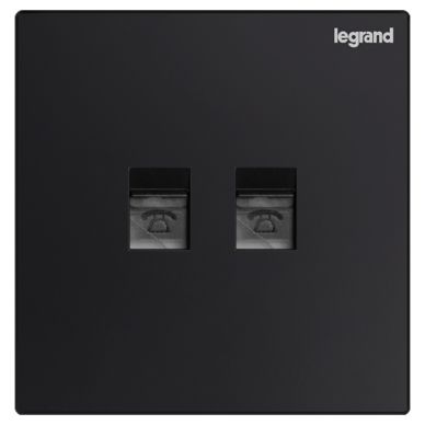 K8逸景 K8逸景 K8黑色/二位电话插 86型 K8/T01/2-C 86型 K8/T01/2-C