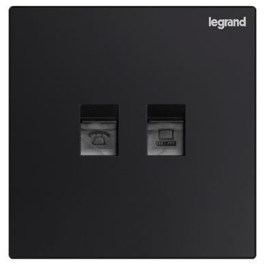 K8逸景 K8逸景 K8黑色/电话电脑插 86型 K8/T01/C01-C 86型 K8/T01/C01-C