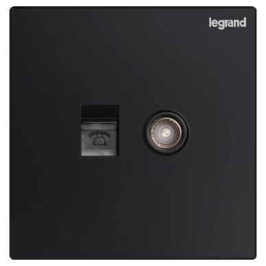 K8逸景 K8逸景 K8黑色/电话电视插 86型 K8/T01/TV-C 86型 K8/T01/TV-C