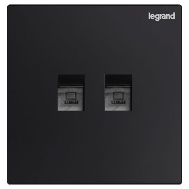 K8逸景 K8逸景 K8黑色/二位六类电脑插 86型 K8/C601/2-C 86型 K8/C601/2-C