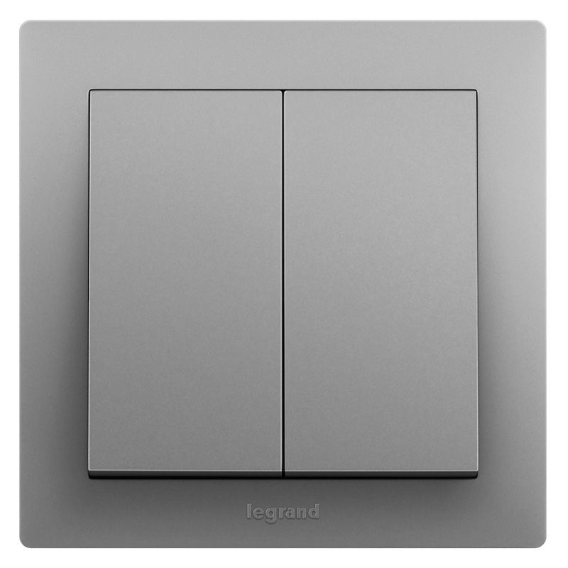 博蕴彩色 博蕴彩色 博蕴深砂银/二位双控开关 86型 ES32/2/3C-C3 86型 ES32/2/3C-C3