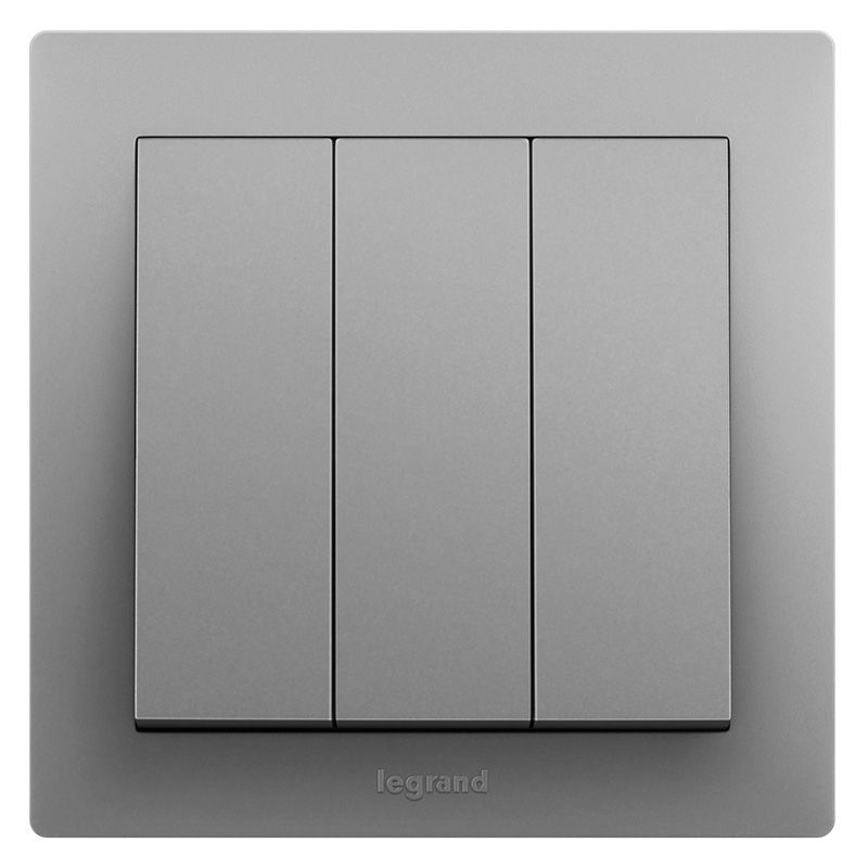 博蕴彩色 博蕴彩色 博蕴深砂银/三位双控开关 86型 ES33/2/3A-C3 86型 ES33/2/3A-C3