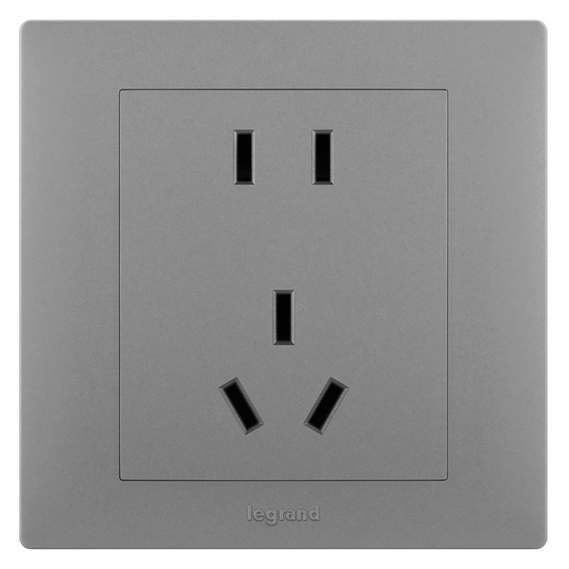 博蕴彩色 博蕴彩色 博蕴深砂银/五孔插座 86型 ES426/10USL-C3 86型 ES426/10USL-C3