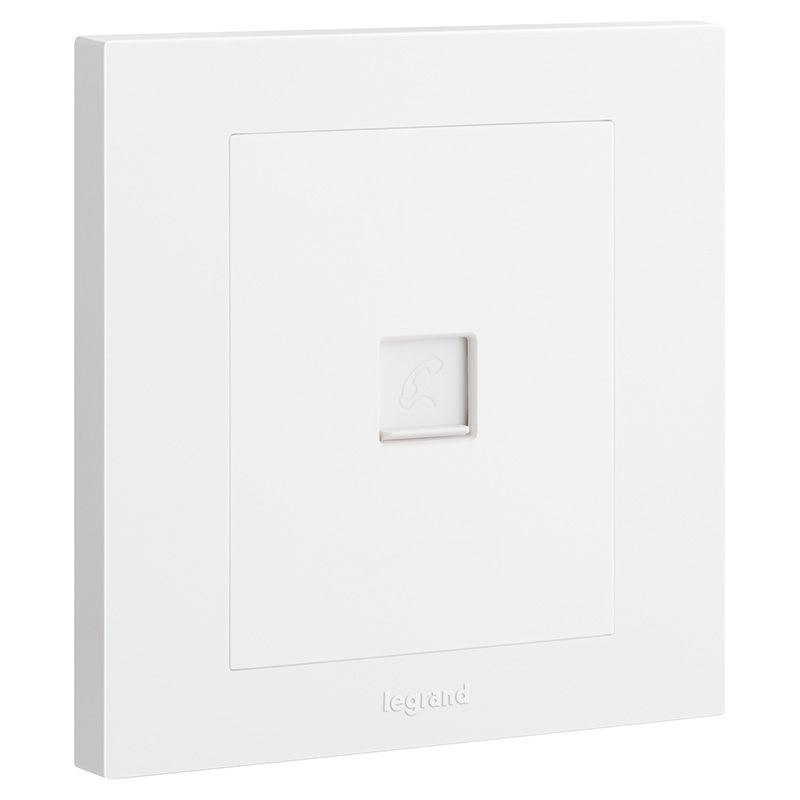 轻艺白色 轻艺白色 轻艺玉兰白/一位电话插 86型 ERST01 86型 ERST01