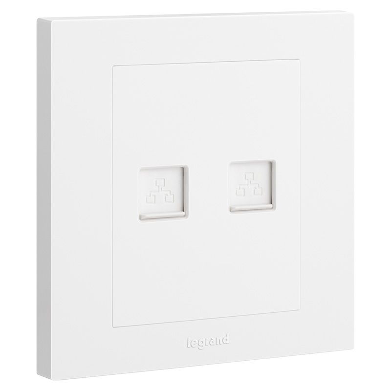 轻艺白色 轻艺白色 轻艺玉兰白/二位电脑插（超五类） 86型 ERSC01/2 86型 ERSC01/2