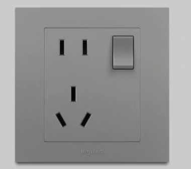 轻艺彩色 轻艺彩色 轻艺深砂银/一开五孔 86型 ERS15/10USL-C3 86型 ERS15/10USL-C3