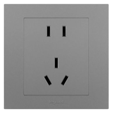 轻艺彩色 轻艺彩色 轻艺深砂银/五孔 86型 ERS426/10USL-C3 86型 ERS426/10USL-C3