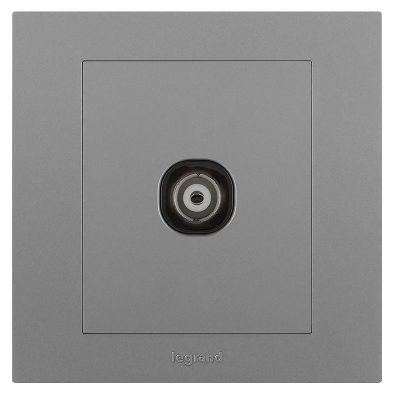 轻艺彩色 轻艺彩色 轻艺深砂银/一位电视插 86型 ERS31VTV75-C3 86型 ERS31VTV75-C3