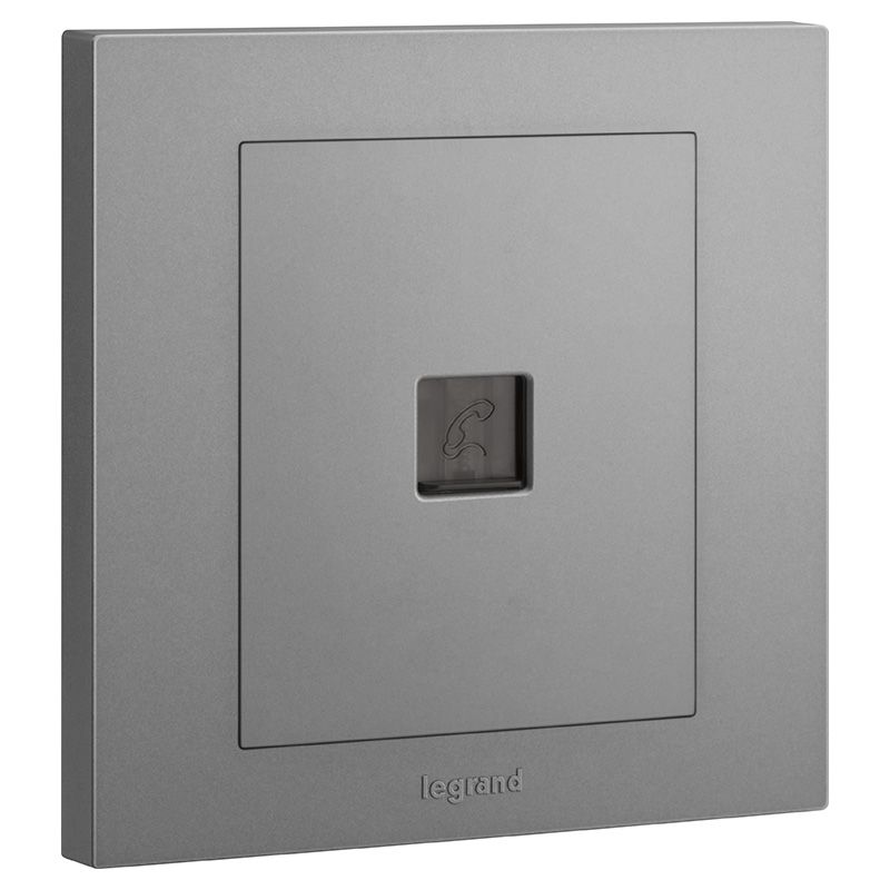 轻艺彩色 轻艺彩色 轻艺深砂银/一位电话插 86型 ERST01-C3 86型 ERST01-C3